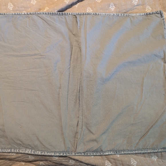 West Elm Velvet Box Stitched Pillow Sham Platinum Standard pair - Picture 6 of 8